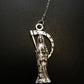 Santa Muerte pendulum Silver 7" inch / Handmade! / FREE SHIPPING!)