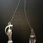 Santa Muerte pendulum Silver 7" inch / Handmade! / FREE SHIPPING!)